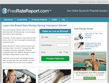 Tablet Screenshot of freeratereport.com